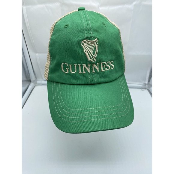 Guinness Other - Guinness Green Adjustable Baseball Cap Trucker Hat Beer Snap-back Mesh-back